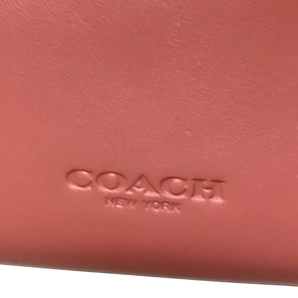 Auth COACH - Pink Leather Business Card Holder - Picture 3 of 4